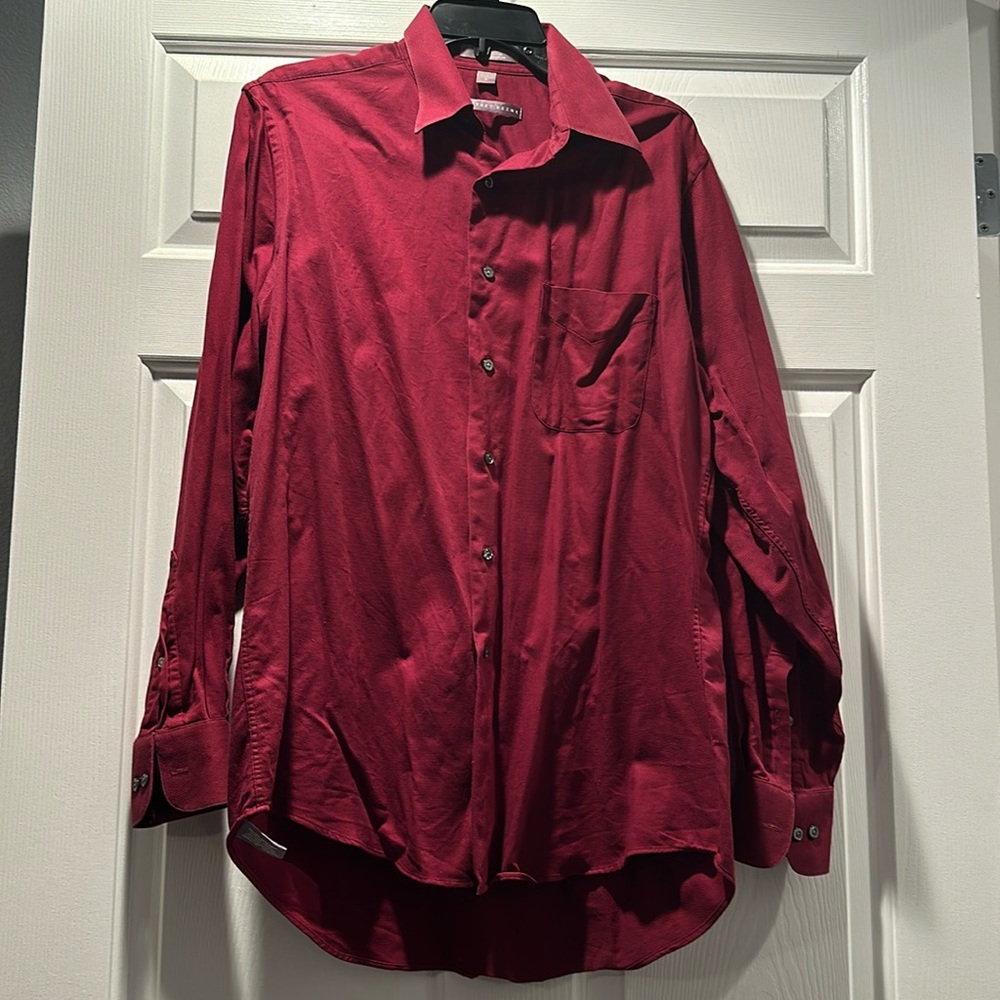 Geoffrey Beene red men’s dress shirt 15 1/2 34/35